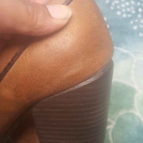 Fossil leather pumps with chunky stacked heel - Picture 9 of 12